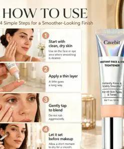 Cavebit Instant Face Tightener – Visible Smoothing in 60 Seconds, Progressive Results in 18 Days
