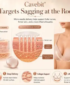 Cavebit Breast Boost & Firm Micro‑Needle Patches