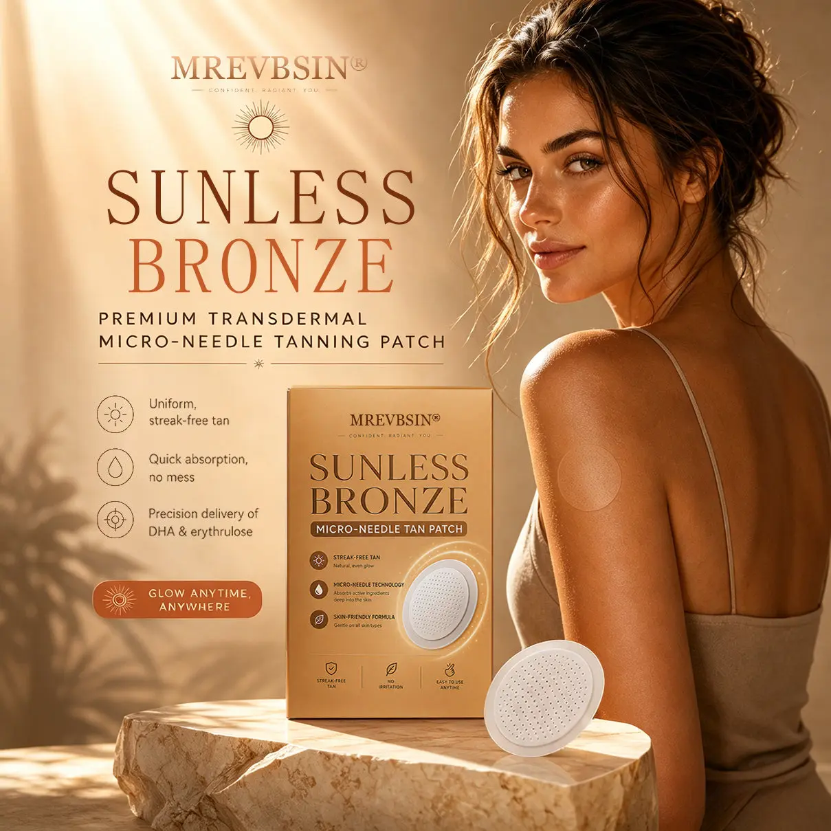 Sunless Bronze Premium Transdermal Micro-Needle Tanning Patch