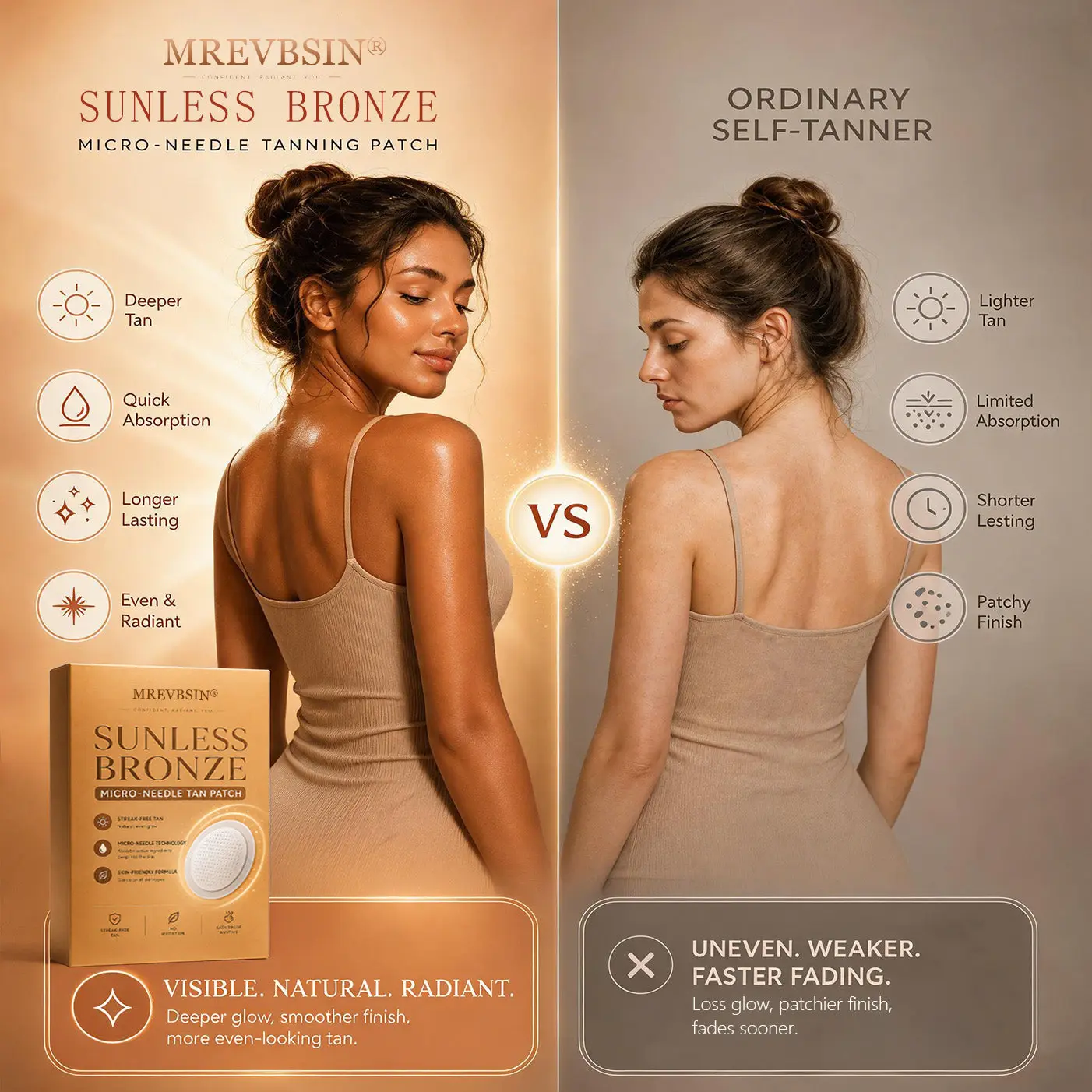 Sunless Bronze Premium Transdermal Micro-Needle Tanning Patch - Image 5